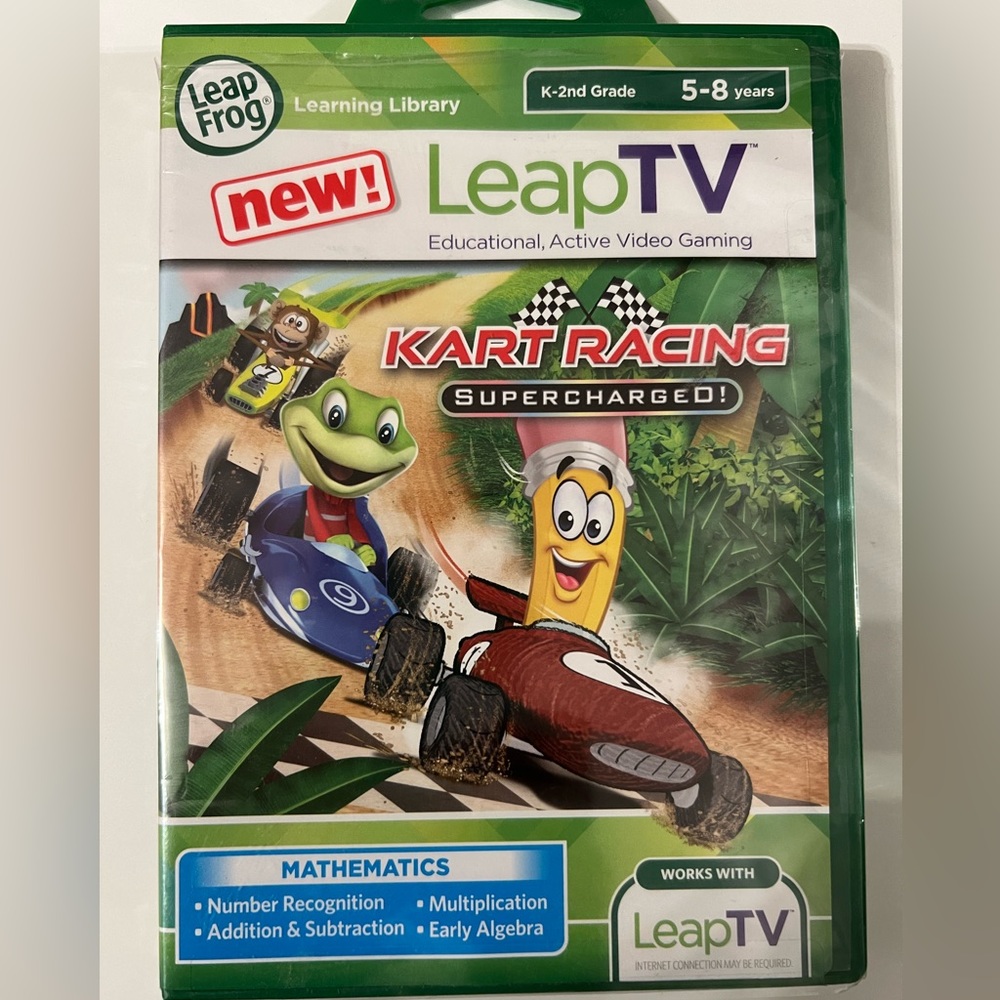 New Leapfrog Leap Tv- Kart Racing Supercharged! Still in Shrinkwrap